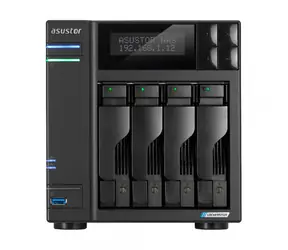 Asustor Lockerstor 4 Gen2-AS6704T / 4x 3.5" SATA / 4x M.2 NVMe / Celeron N5105 2.0GHz / 4GB RAM / 8GB eMMC / 2x 2.5GLAN