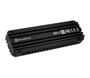 SilverStone MS12 Externí M.2 SSD rámeček s USB 3.2 černá 