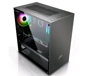 EVOLVEO M4 černá / M-ATX / 1x USB 3.0 + 2x USB 2.0 / 1x 120 mm / bez zdroje / průhledná bočnice / RGB