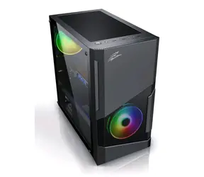 EVOLVEO M5 černá / M-ATX / 1x USB 3.0 + 2x USB 2.0 / 2x 120 mm / bez zdroje / průhledná bočnice / RGB