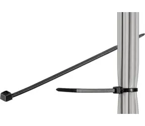 MicroConnect Kabelové stahovací pásky 280 x 4.8 mm černá / 100ks