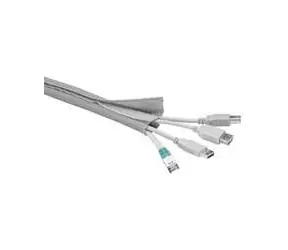 MicroConnect Cablesock s háčkem a smyčkou 1.8m stříbrná