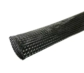 MicroConnect Polyesterová rozšiřitelná kabelová objímka 50m černá / průměr kabelu max. 3cm