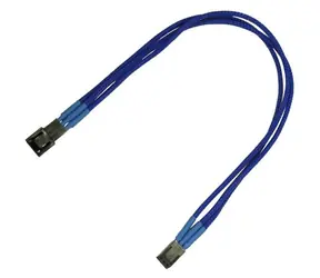 Nanoxia NX3PV3EB prodlužovací kabel 3-pin Molex 30cm modrá / 9-2-017 / Single Sleeve