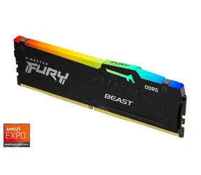 Kingston Fury Beast RGB 16GB (1x16GB) DDR5 5600MHz EXPO / CL36 / DIMM / On-Die ECC / XMP 3.0 / EXPO 1.0 / RGB / 1.25V