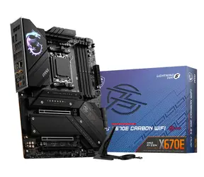 MSI MPG X670E CARBON WIFI / AMD X670 / DDR5 / SATA III RAID / USB / GLAN / Wi-Fi / M.2 / sc.AM5 / ATX