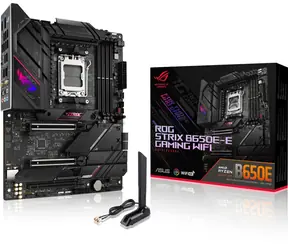 ASUS ROG STRIX B650E-E GAMING WIFI / AMD B650 / DDR5 / SATA III RAID / USB / GLAN / M.2 / sc.AM5 / Wi-Fi / ATX