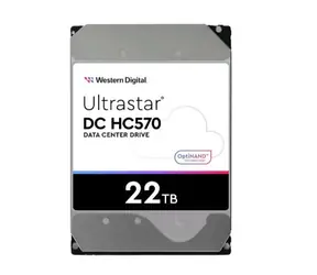 WD Ultrastar HC570 22TB / HDD / 3.5" SATA III / 7 200 RPM / 512MB cache / 5y