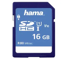 Hama 124134 SDXC 16 GB / Class 10 / 80 MBs 