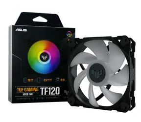 ASUS TUF Gaming TF120 ARGB černá / 120 mm / Advanced FDB / 250-1900 RPM / 76 CFM / 29 dB