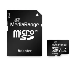 MediaRange MR945 128GB MicroSD + adaptér černá