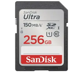 SanDisk Ultra SDXC 256GB / Class 10 / UHS-I / U1 / čtení: až 120MBs / vhodné pro Full HD