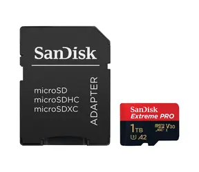 SanDisk Extreme PRO microSDXC 1TB + adaptér / Class 10 / UHS-I / čtení: až 200MBs