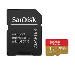 SanDisk Extreme microSDXC 1TB + adaptér / Class 10 / UHS-I / čtení: až 190MBs