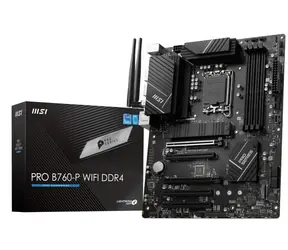 MSI PRO B760-P WIFI DDR4 / B760 / LGA 1700 / 4x DDR4 / PCIEx16 / 1x 2.5GLAN / Wi-Fi / ATX