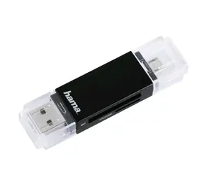 Hama Basic čtečka SD karet / USB-A / microUSB 