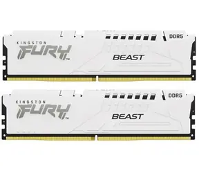 Kingston Fury Beast White 32GB (2x16GB) DDR5 5600MHz / CL40 / DIMM / On-Die ECC / XMP / 1.25V
