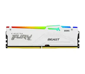Kingston Fury Beast White RGB 32GB (1x32GB) DDR5 5200MHz / CL40 / DIMM / On-Die ECC / XMP / 1.25V