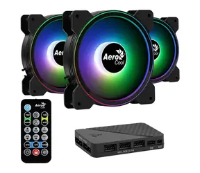 AeroCool Saturn 12F ARGB Pro / sada ventilátorů / 120mm / ARGB / hub / ovladač