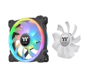 Thermaltake SWAFAN 14 RGB Radi. Fan Black TT Premium Edition / Hydraulic Bearing / 140mm / 2000rpm /  9 pin / 3ks / ARGB