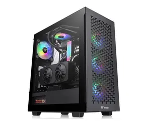 Thermaltake TOWER ATX V350 TG ARGB AIR BLACK / ATX / 1x UBS C 3.2 / 2x USB 3.0 / Bez zdroje / průhledná bočnice