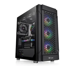 Thermaltake Versa T27 ARGB Black / ATX / 2x USB 3.0 / Bez zdroje / průhledná bočnice