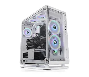 Thermaltake Core P6 TG Snow White / CEB / 1x USB C 3.2 / 2x USB 3.0 / 2x USB 2.0 / Bez zdroje / průhledná bočnice