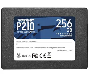 Patriot P210 256GB / SSD / 2.5" / IOPS: 50K 30K / SATA III  