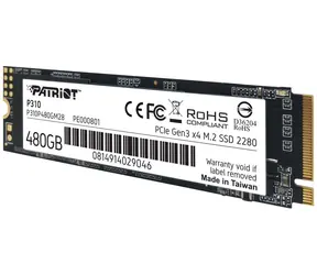 Patriot P310 480GB / M.2 2280 / SSD / IOPS: 280K 250K / M.2 PCIe 3.0  