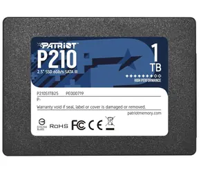 Patriot P210 1TB / 2.5" / SSD / IOPS: 50K 50K / SATA III  