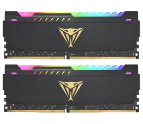Patriot Viper Steel RGB 16GB (2x8GB) 3200MHz černá / DIMM / DDR4 / CL16 / XMP 2.0 / Non-ECC / Unbuffered / 1.35 V 