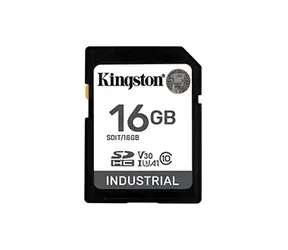 Kingston Industrial pSLC SDHC 16GB / UHS-I V30 / U3 / A1 / Class 10 / Odolná