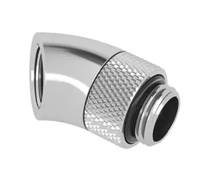 Barrow G1/4 (M-F) spojka - 45° koleno (TWT45-B01) stříbrná 