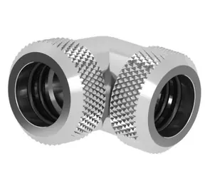 Barrow Spojka pro 12mm pevnou trubici - 90° koleno stříbrná