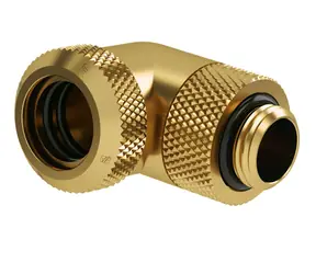 Barrow G1/4 (M) šroubení pro 14mm pevnou trubici - 90° koleno zlatá