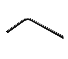 Barrow Měděná pevná trubice 14/12 délky 630mm - koleno 90° černá