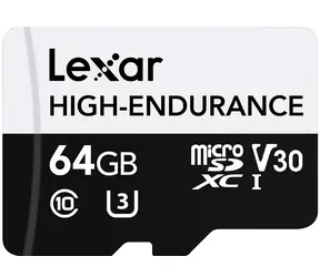 Lexar High-Endurance microSDHC/SDXC 64 GB / UHS-I V30 / U3 / Class 10 / rychlost čtení 100MBs / zápis 35MBs