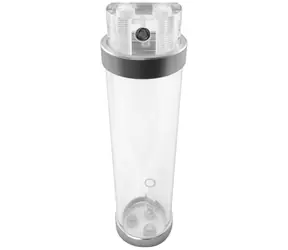 Singularity Computers PROTIUM-200-BA expanzní nádrž 200mm čirá - stříbrná / 7x G1/4  