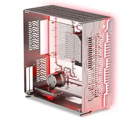 Singularity Computers Wraith ITX stříbrná / PC skříň / ITX/DTX / integrované vodní chlazení