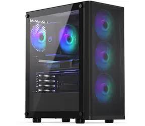 Endorfy Ventum 200 ARGB černá / ATX / mictoATX / mini-ITX / Bez zdroje / Podpora vodního chlazení / Průhledná bočnice 