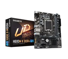 GIGABYTE H610M K / H610M / LGA 1700 / 2x DDR4 / 2x SATA III / 6x USB / 1x PCIE x16 / 1x GLAN / 1x M.2 / mATX