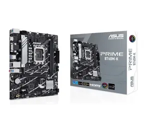 ASUS PRIME B760M-K / B760 / LGA 1700 / 2x DDR5 / 1x PCIEx16 / 1x 2.5GLAN / mATX