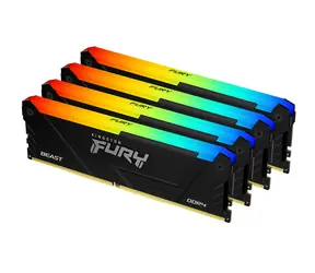 Kingston FURY Beast RGB 128GB (4x32GB) DDR4 3600MHz / CL18 / DIMM / XMP