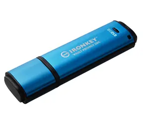 Kingston IronKey Vault Privacy 50C 512GB modrá / Flash Disk / USB 3.2 Gen 1 - (USB-C) / FIPS 197