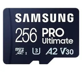 SAMSUNG Micro SDXC PRO Ultimate 256GB + adaptér / UHS-1 / Class 10 / U3 / Čtení: 200MBps / Zápis: 130MBps