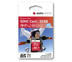 AgfaPhoto SDHC Card High Speed 32GB / R:100 MB/s / W:35 MB/s / Class 10