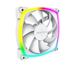 Montech AX120 PWM bílá / 120 mm / Hydraulic Bearing / 27 dB @ 1600 RPM / 59 CFM / ARGB / 4-pin