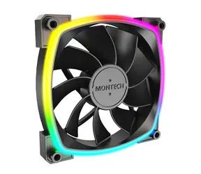 Montech RX120 PWM černá / 120 mm / Hydraulic Bearing / 27 dB @ 1600 RPM / 59 CFM / ARGB / 4-pin 
