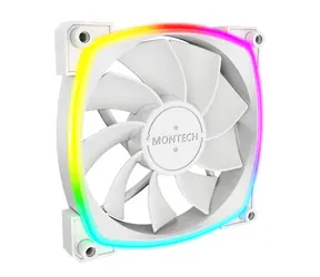 Montech RX120 PWM bílá / 120 mm / Hydraulic Bearing / 27 dB @ 1600 RPM / 59 CFM / ARGB / 4-pin 