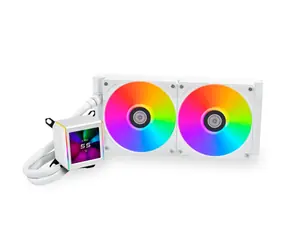 Lian Li GALAHAD II LCD 280 AIO bílá / 2x 140 mm / ARGB podsvícení / 1550 RPM / 26.7 dB / Intel + AMD